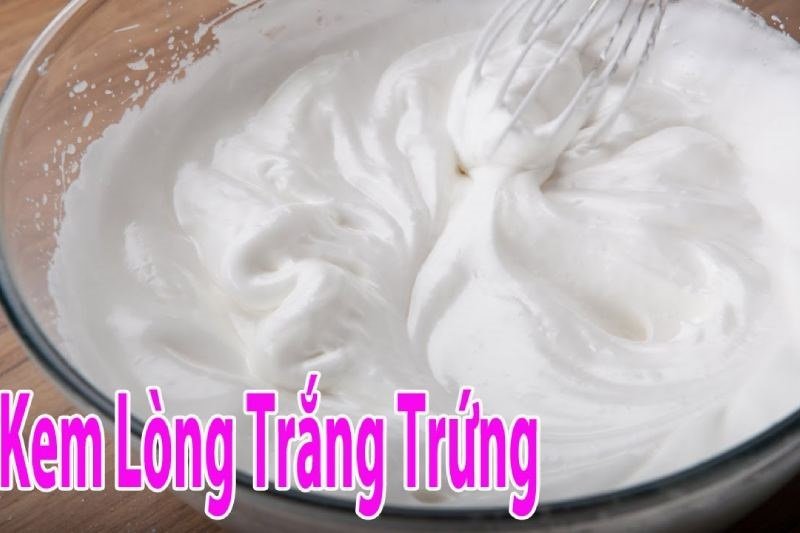 cách làm whipping cream từ lòng trắng trứng