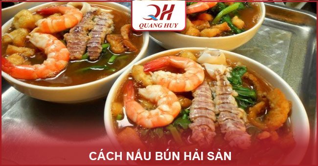 nấu bún hải sản