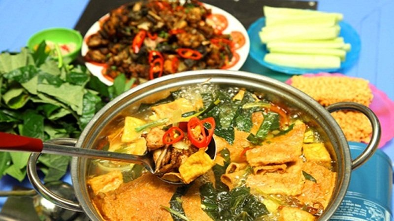  lẩu ếch măng cay