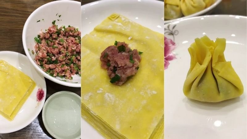 Gói hoành thánh Gói hoành thánh