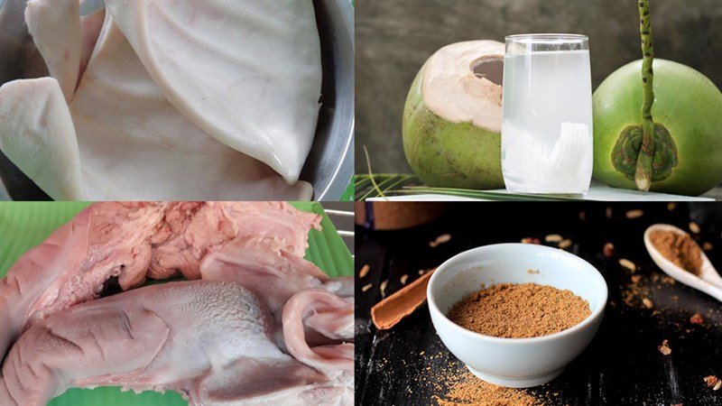 cách nấu phá lấu heo khìa nước dừa 1