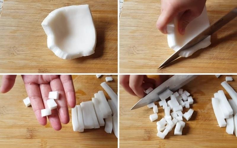 Sơ chế cơm dừa