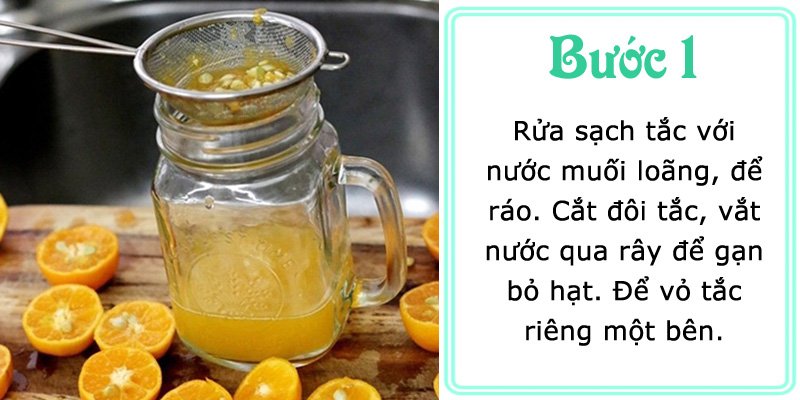 Cách làm nước cốt chanh- Cách làm nước cốt tắc