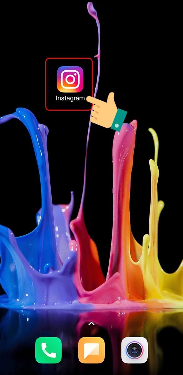 Vào ứng dụng Instagram