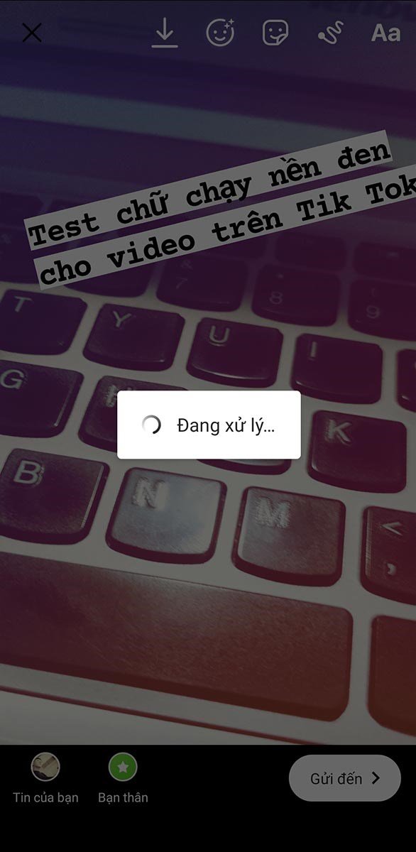 Quá trình tải đang diễn ra