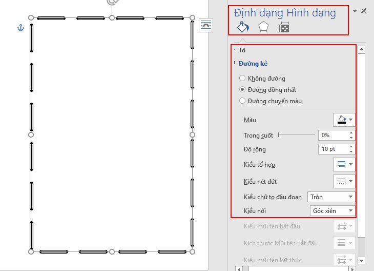 Tạo trang bìa Word bằng cách chèn Hình dạng (Shapes) + Bước 1