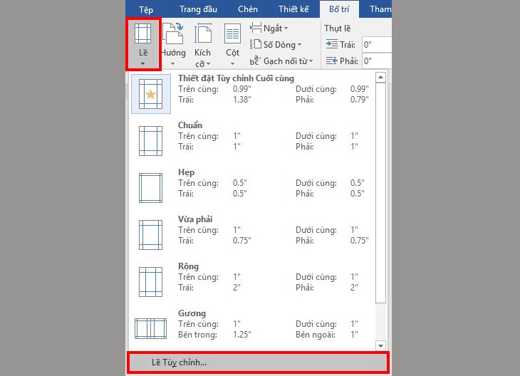 Tạo trang bìa Word bằng cách sử dụng Viền trang (Page Borders) + Bước 1