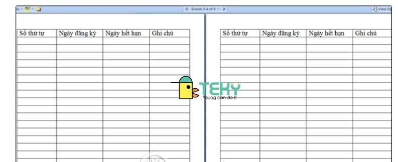 Kết quả ngay sau đó chúng ta cũng sẽ thấy toàn bộ dòng tiêu đề đã được lặp lại