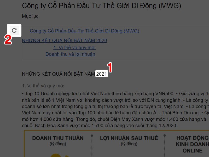 Cập nhật mục lục Cập nhật mục lục
