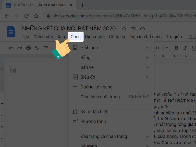 Chèn thêm mục lục Chèn thêm mục lục
