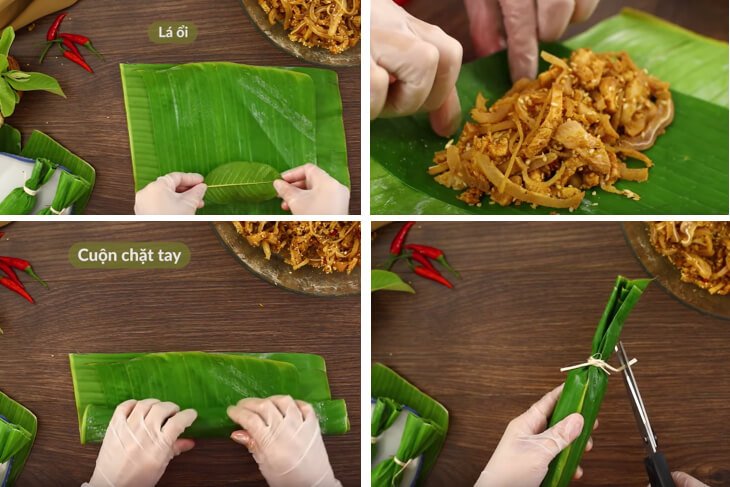 cách gói tré bình định