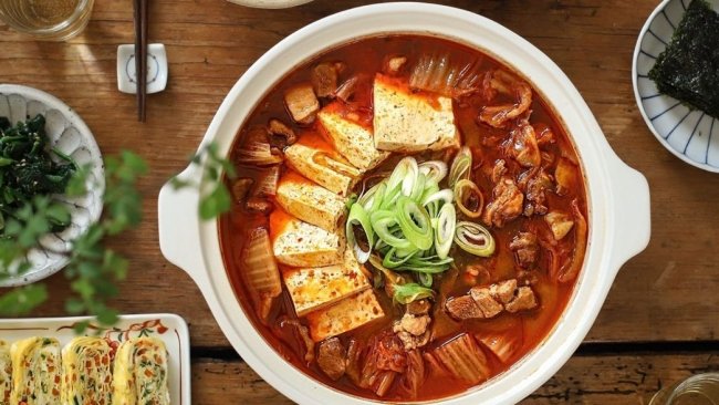 Cách nấu canh kim chi đậu hủ