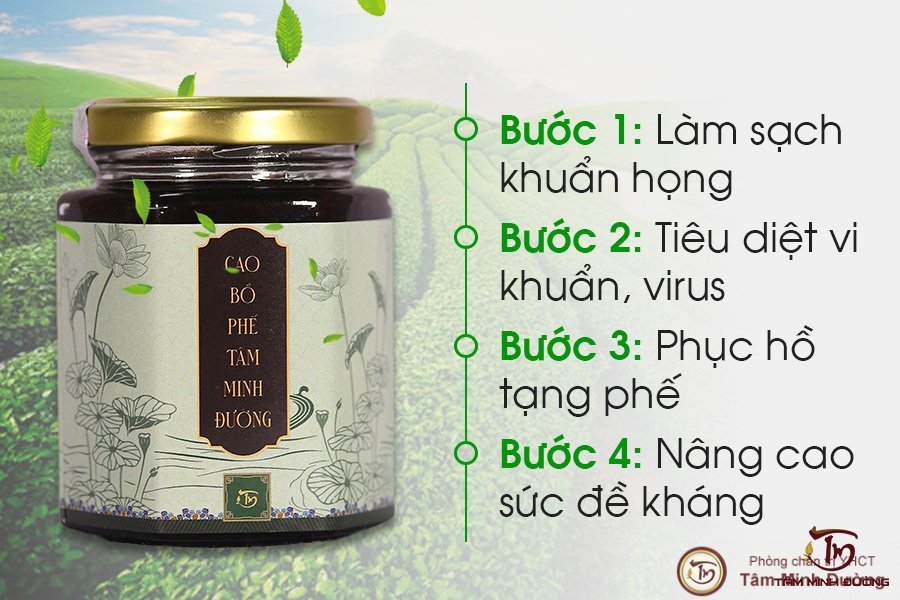 Cao Bổ Phế Tâm Minh Đường - Cơ chế tác động trị ho