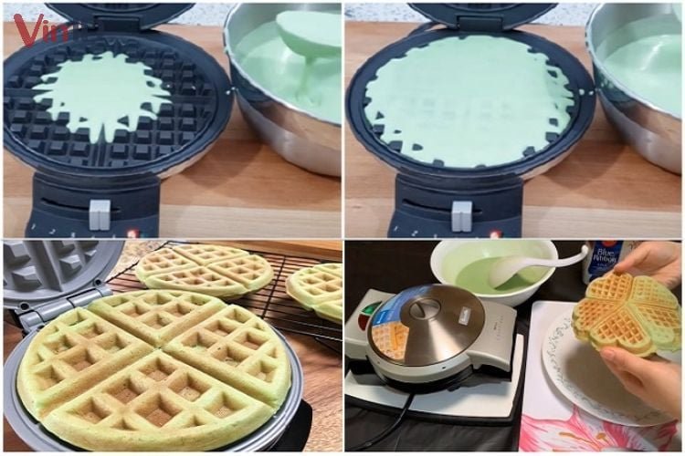 Các bước nướng bánh tổ ong lá dứa