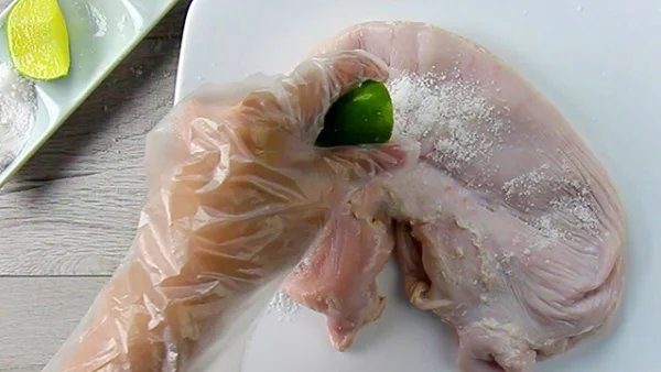 chanh và muối Chà xát bao tử