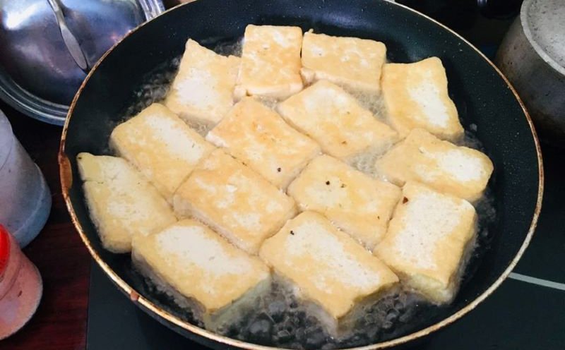Chiên đậu hũ Chiên đậu hũ