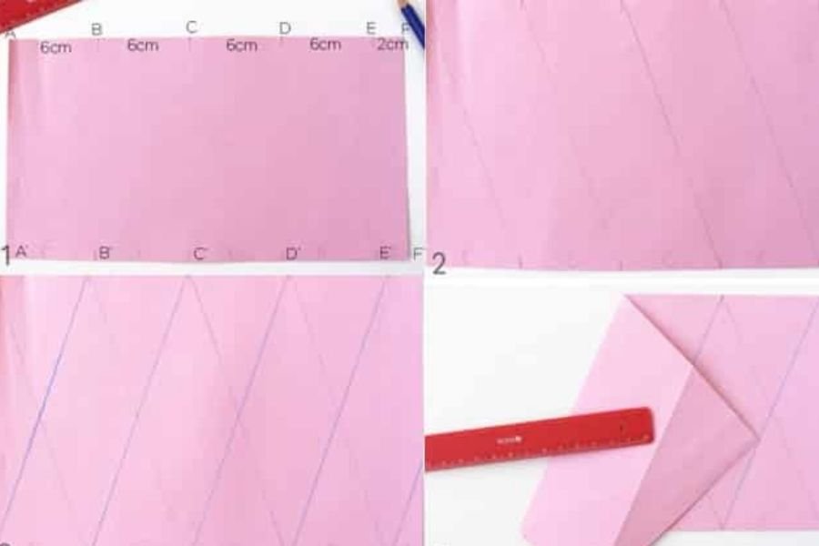 Chia tờ giấy a4 thành từng phần