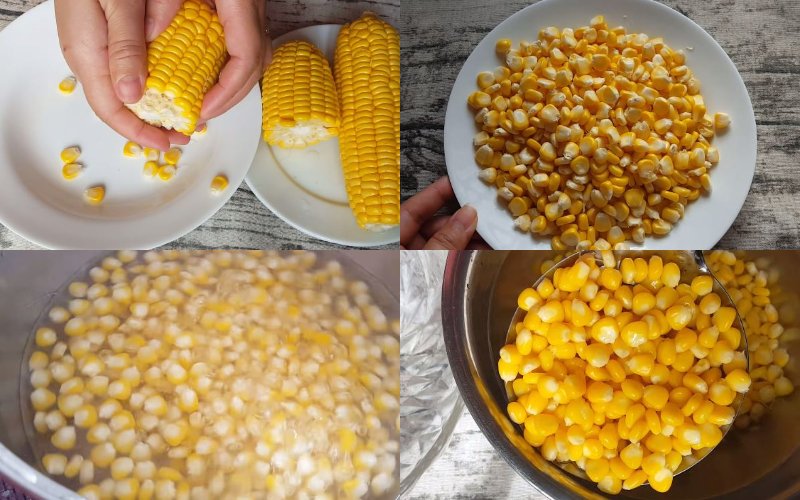 Sơ chế bắp ngọt