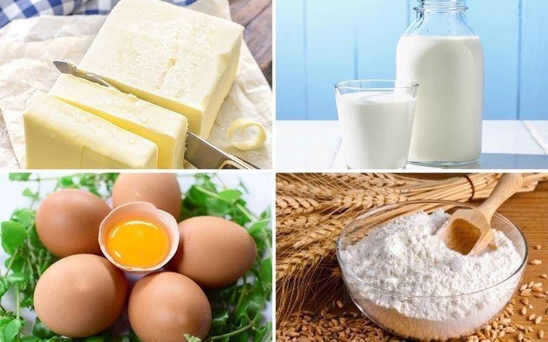 Nguyên liệu làm kem tươi phủ bánh gato