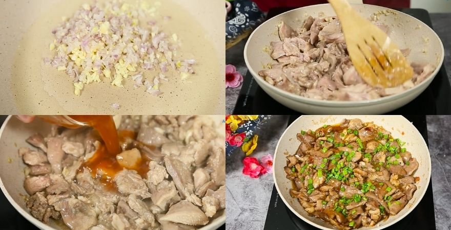 Xào lưỡi heo với sốt chua ngọt
