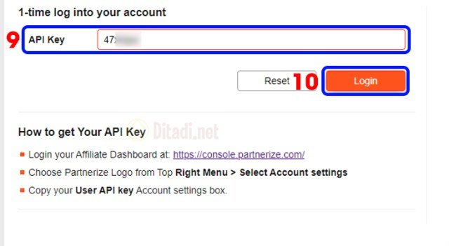 dán user api key vào shopee short link