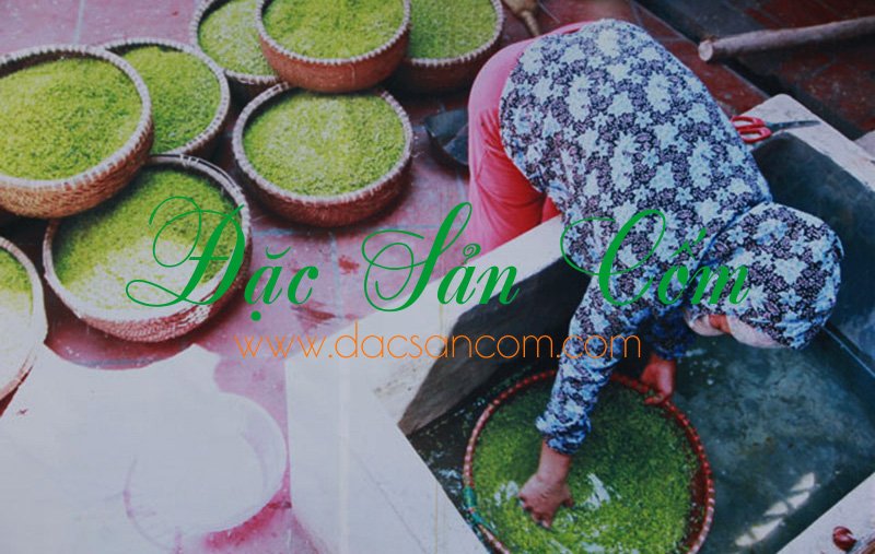 Quy trình làm Cốm tươi