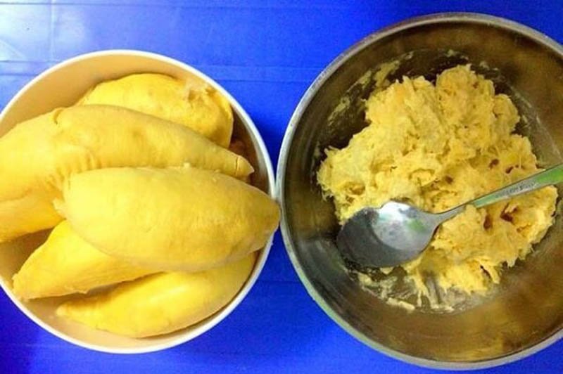 làm nhân bnhs crepe sầu riêng lá dứa