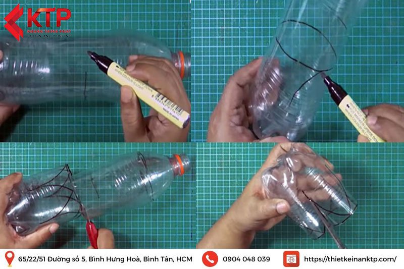 Đánh dấu và cắt theo kích thước đã vẽ để cân đối, thẩm mỹ hơn
