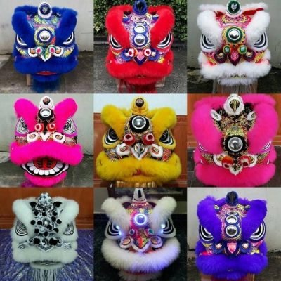 đầu lân mini đẹp mắt