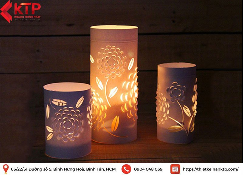 đèn ngủ là đồ tái chế từ giấy