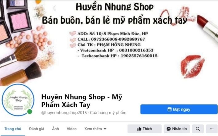 Huyền Nhung shop chuyên sỉ lẻ các dòng mỹ phẩm nước ngoài chất lượng cao