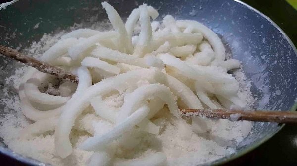 đường kết tinh vào dừa