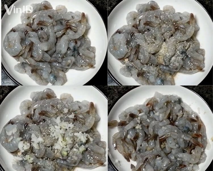 Sơ chế và ướp tôm Sơ chế và ướp tôm
