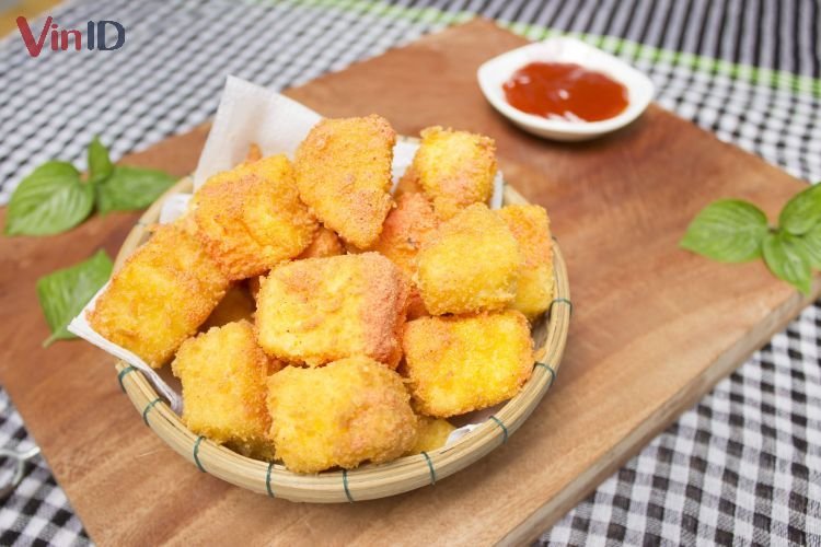 Bánh kem trứng chiên xù. Bánh kem trứng chiên xù.