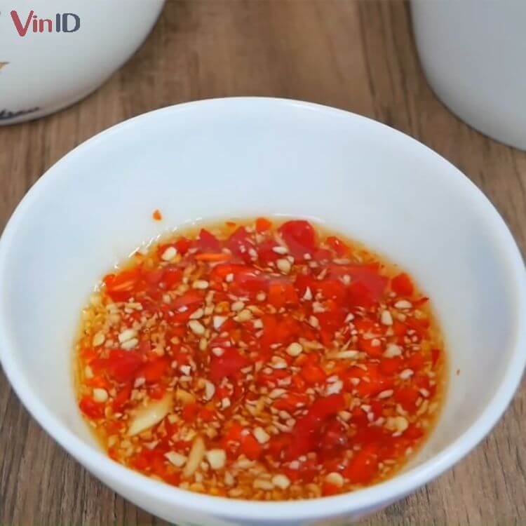 Nước mắm trộn gỏi bò tái chanh 