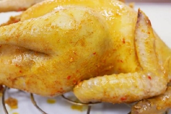 gà hấp muối