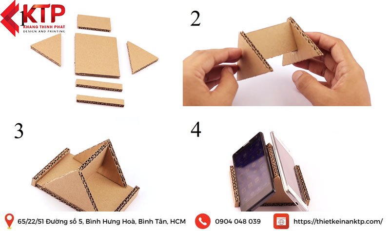 làm đồ tái chế từ giấy báo thành giá đỡ