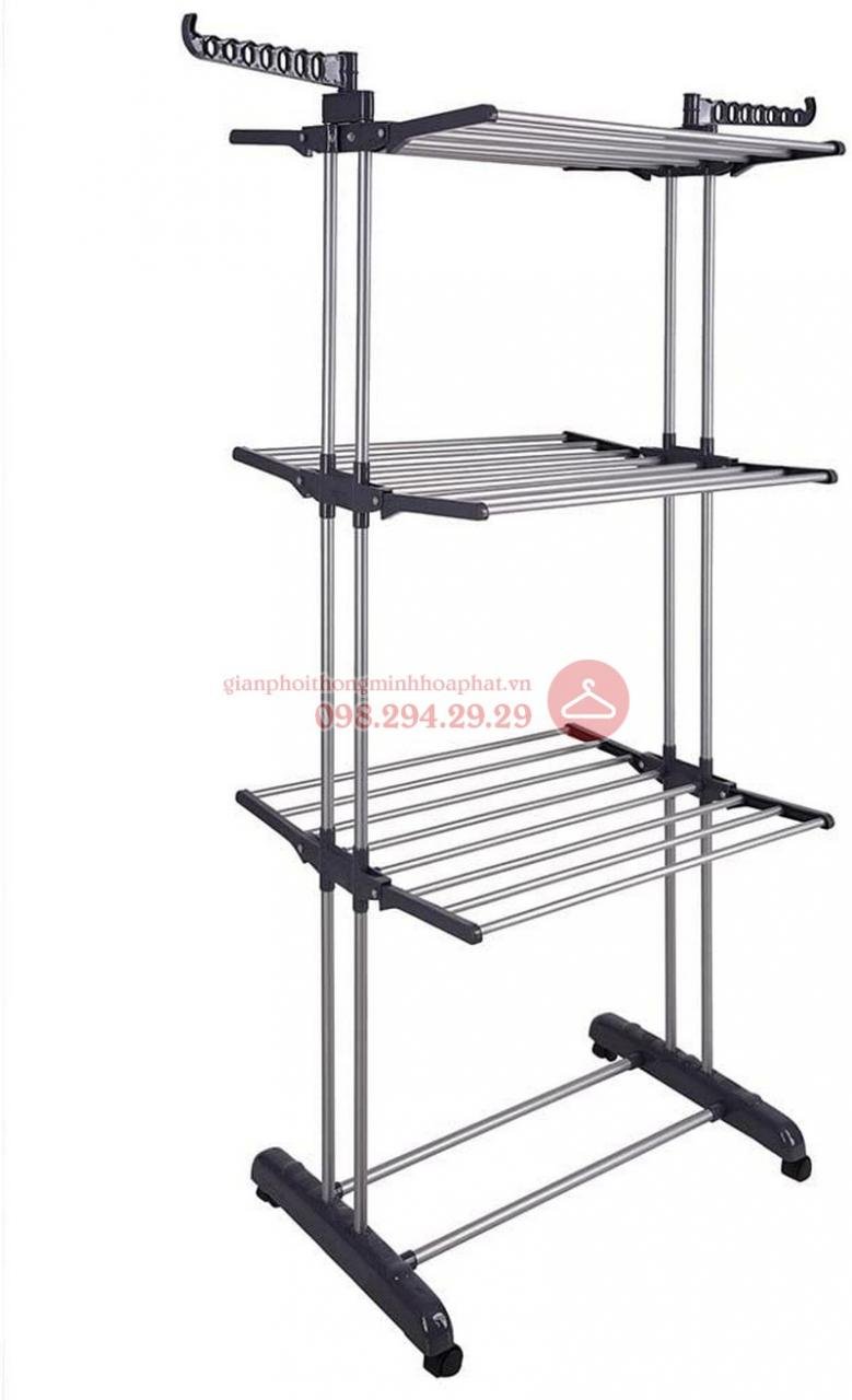 Cây phơi đồ inox 4 tầng