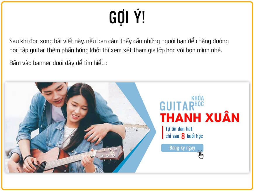Giới thiệu lớp học đàn guitar đệm hát hà nội hải phòng tp.hcm