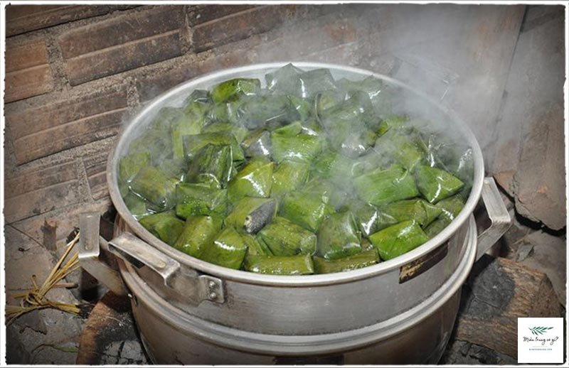 hấp bánh ít