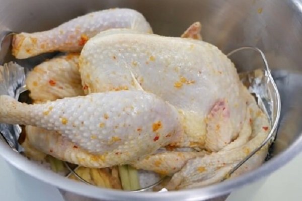 Hấp gà