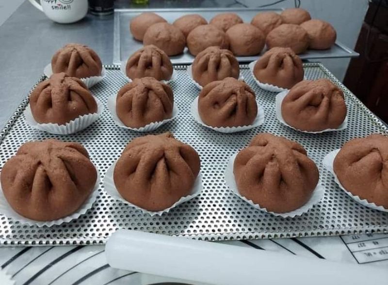 bánh bao gạo lứt 