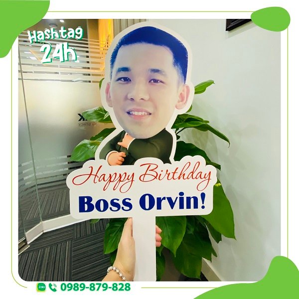 CÁCH LÀM HASHTAG CẦM TAY CỦA RIÊNG BẠN TRONG DỊP SINH NHẬT 3 Hashtag sinh nhật sếp nam