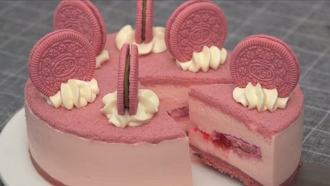 Cách làm cheesecake hoa anh đào
