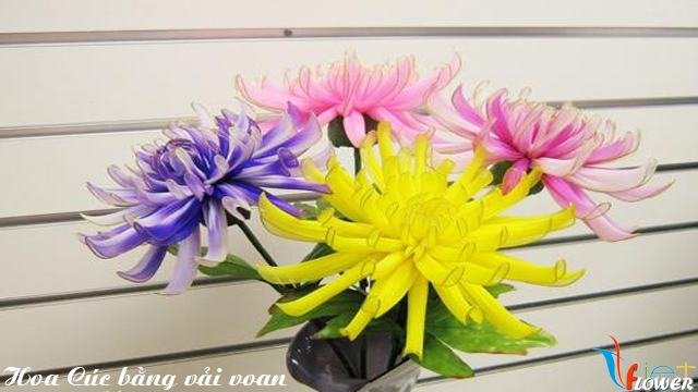cách làm con bướm bằng vải voan
