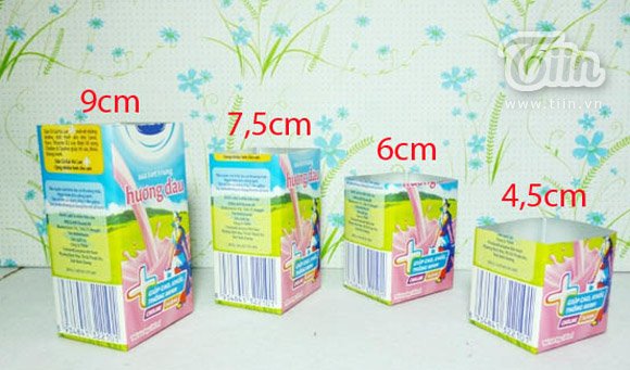 Hộp đựng bút xinh tái chế từ vỏ hộp sữa - Hình 2
