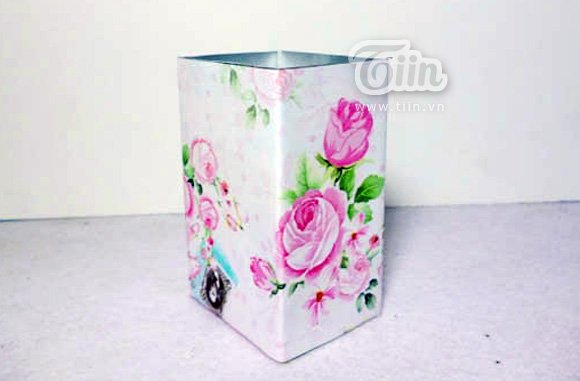 Hộp đựng bút xinh tái chế từ vỏ hộp sữa - Hình 4