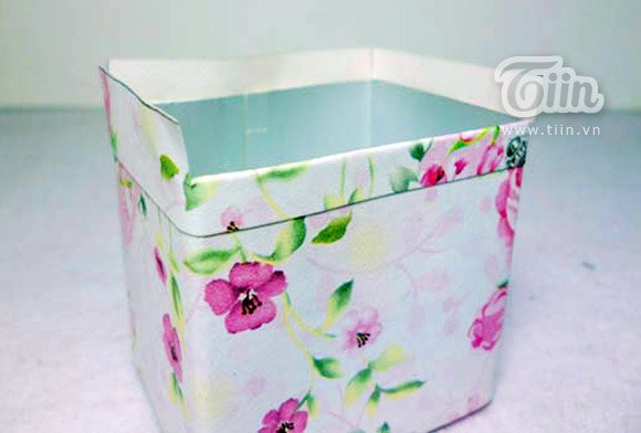 Hộp đựng bút xinh tái chế từ vỏ hộp sữa - Hình 8