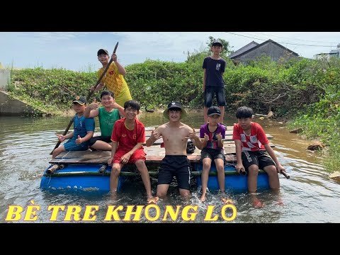 cách làm bè nổi bằng thùng phuy