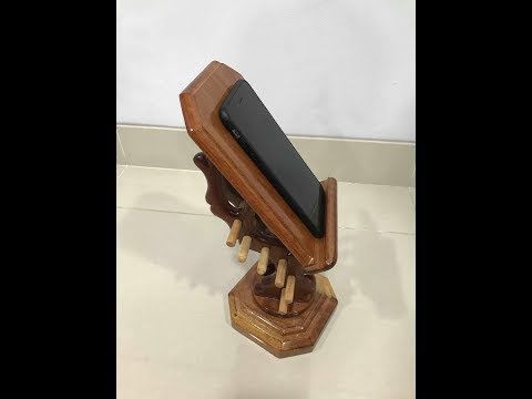 cách làm giá đỡ điện thoại bằng gỗ